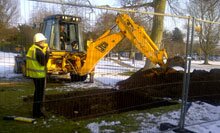 Digging work begins